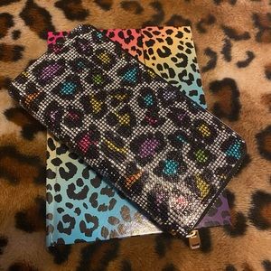 Multi Leopard Wallet & a Matching NoteBook.